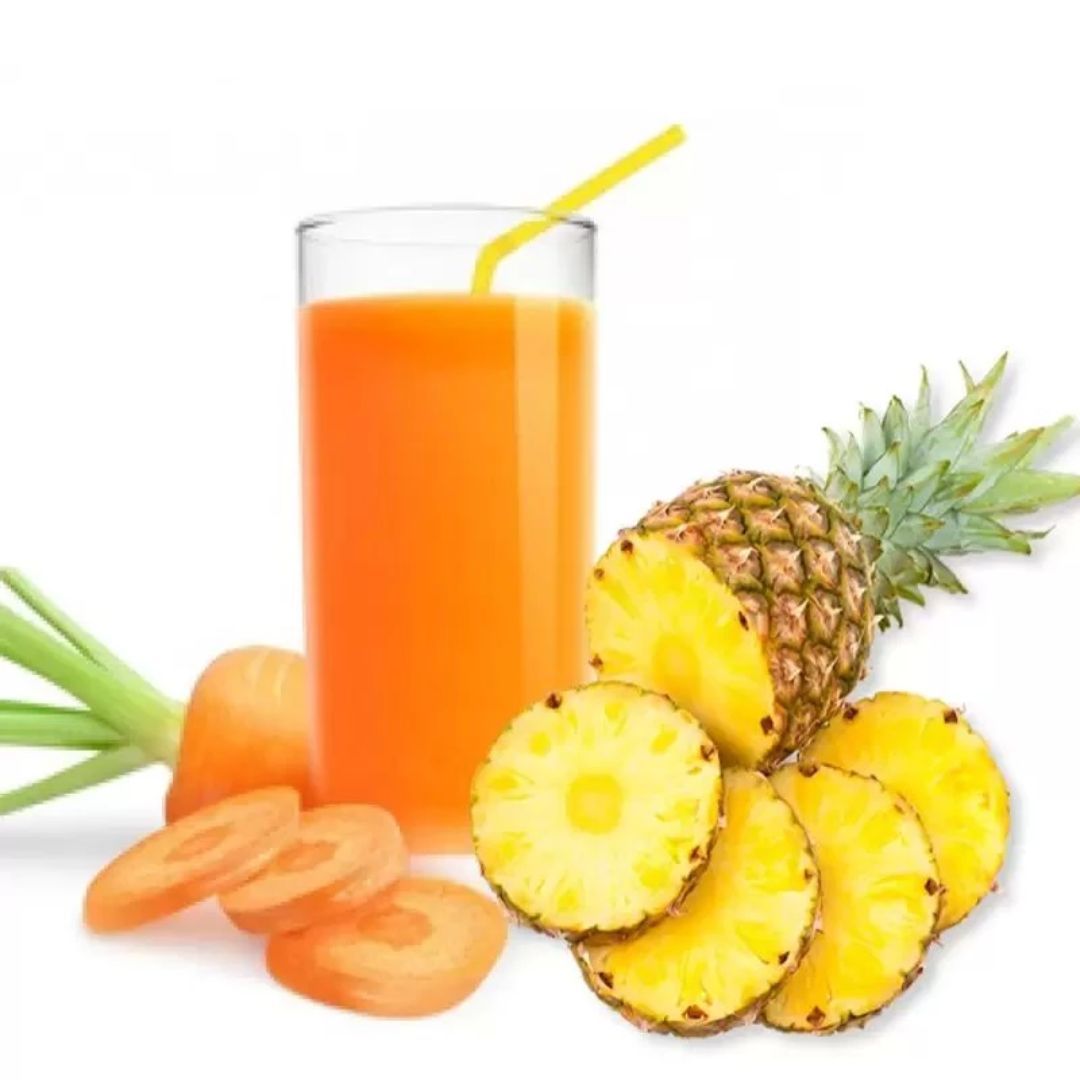 Nước ép Thơm Cà Rốt - Pineapple and Carrot Juice.